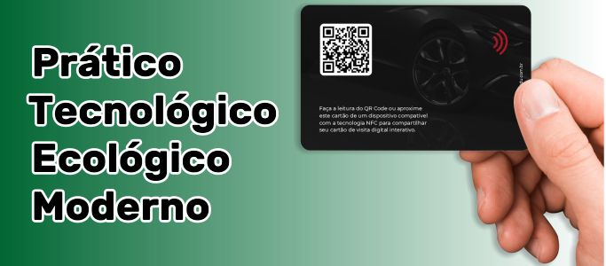 Cartão de visita digital na tela do celular